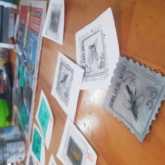 18 January Tetra Intaglio thru a Pasta Roller!