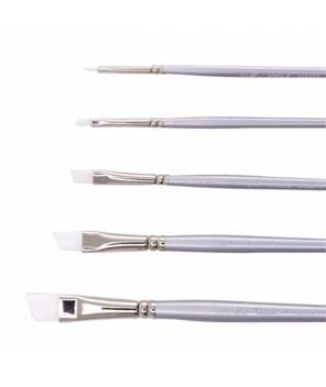 Jasart White Synthetic Angle Brush