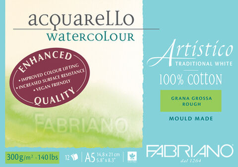 300 Gsm Artistico Wc Enhanced Pad Cold Pressed 12 Sht